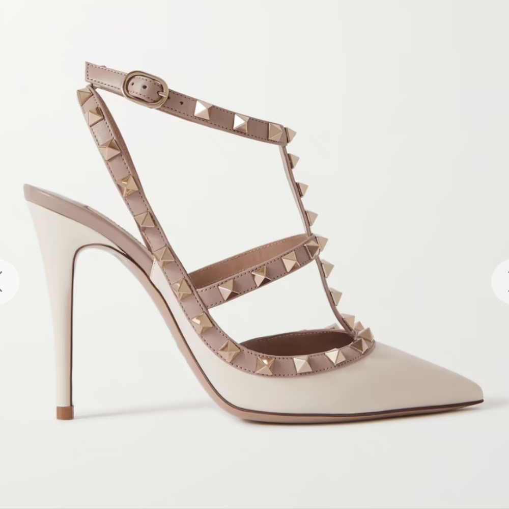 Valentino Garavani Rockstud 100 leather pumps